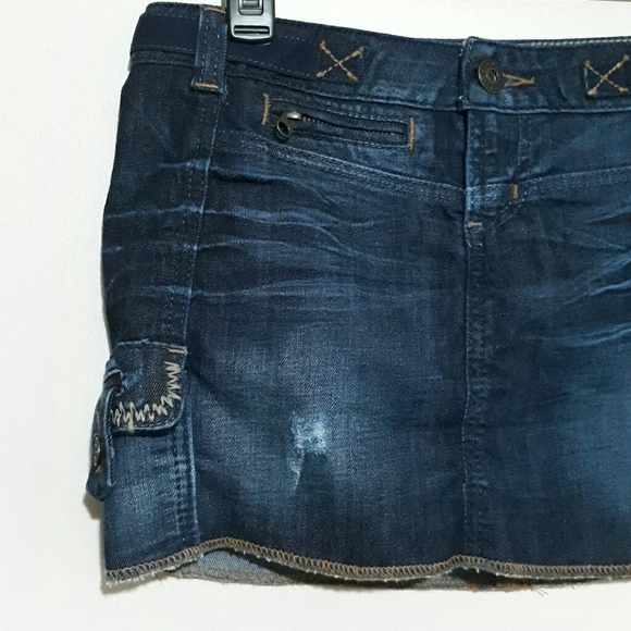 Guess Mini Skirt, Size 26, Jean Blue. - Picture 2 of 8